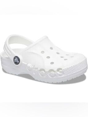 CROCS Little  Kids Baya Clog Kids' Classic Clog in White Size 13 UNISEX